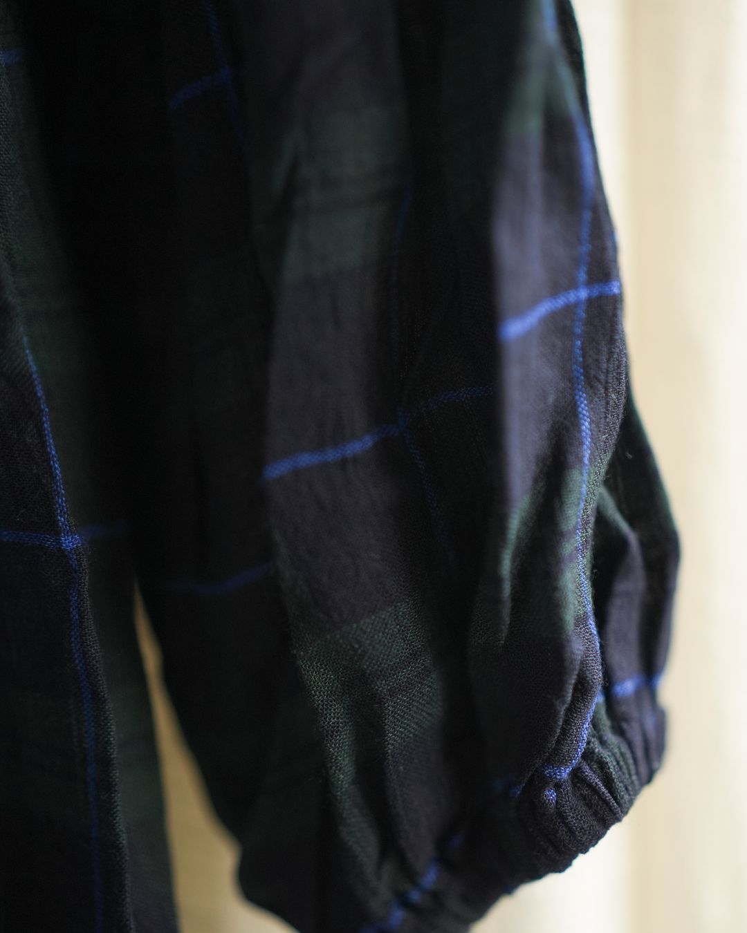 MyHof Blue & Green Checked  Knee Length Top