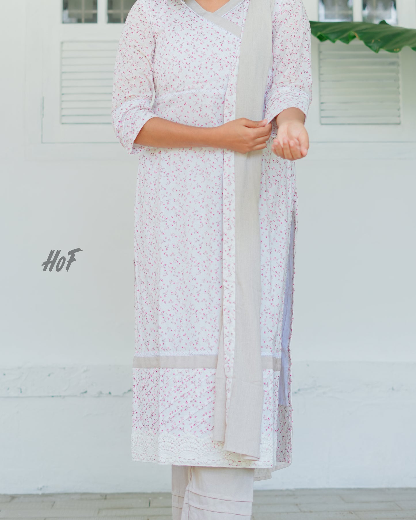 MyHof Floral Printed Suit Set In Cotton