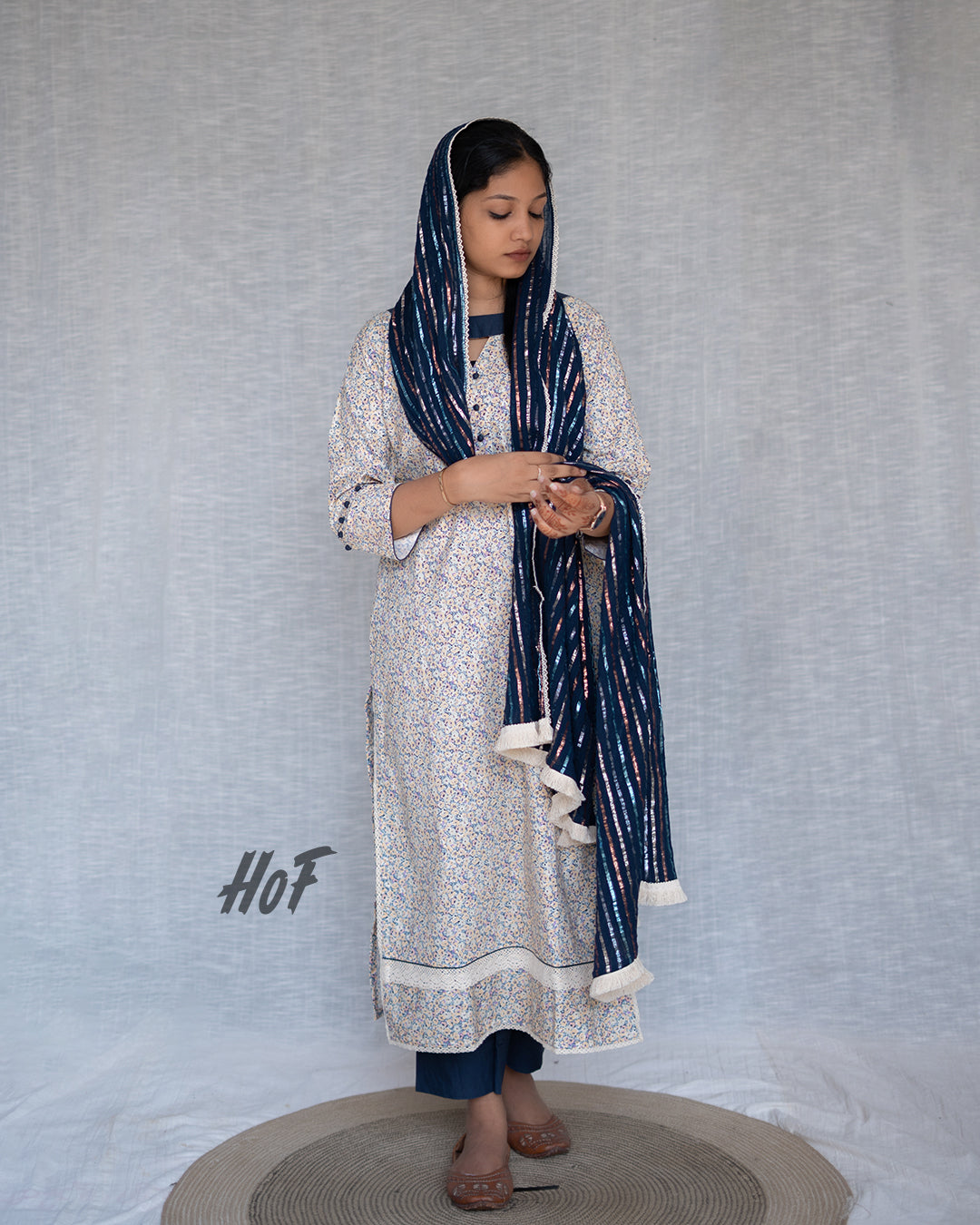 MyHof Printed Suit Set In Cotton