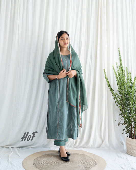 MyHof Green Suit Set In Cotton