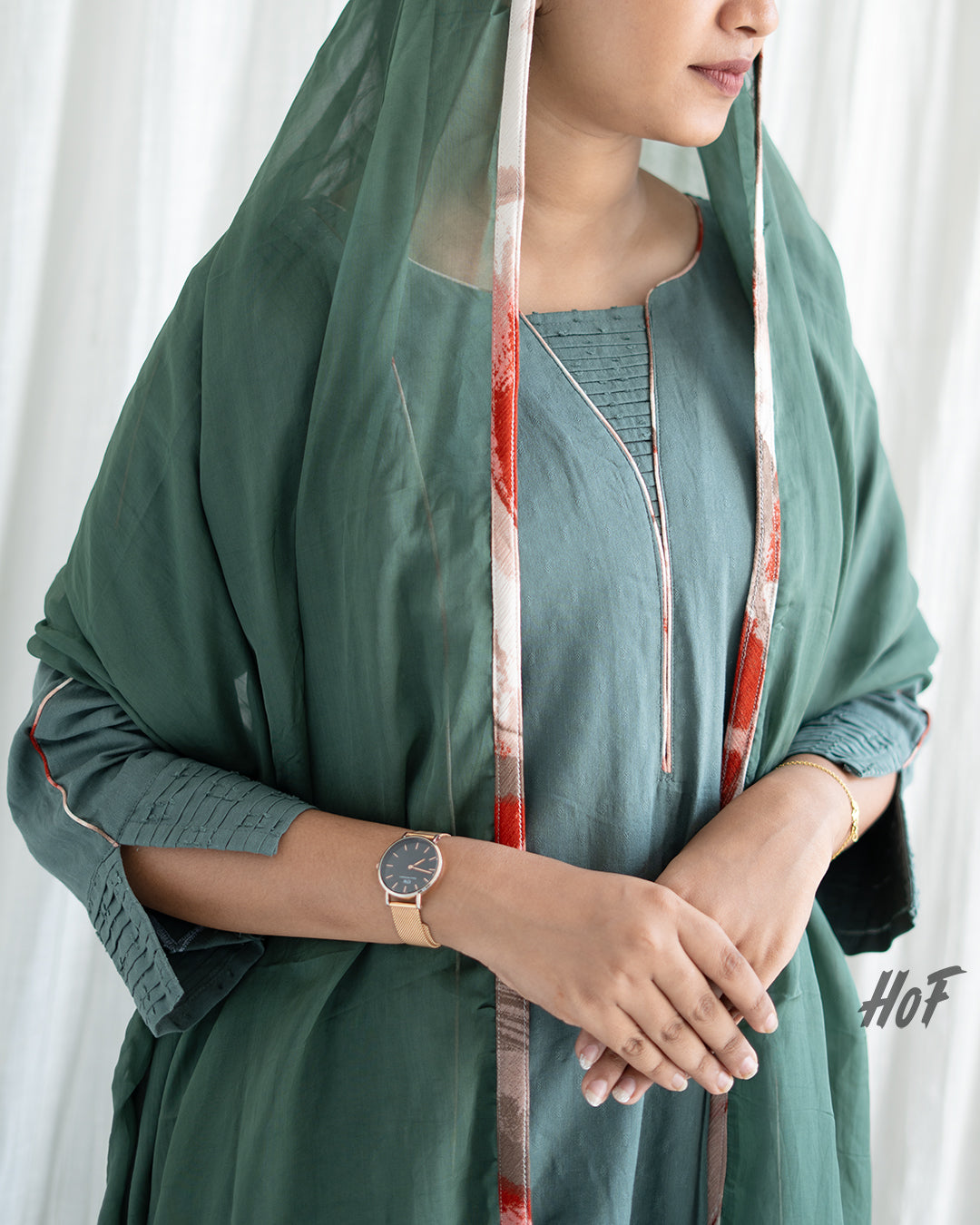 MyHof Green Suit Set In Cotton