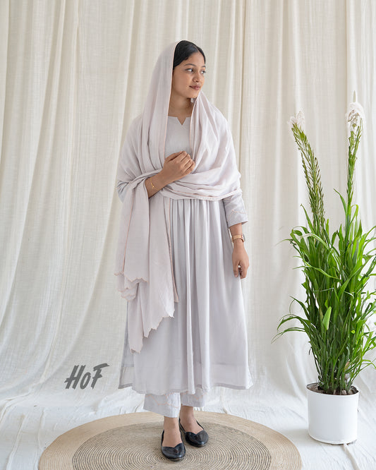 MyHof Silver Suit Set In Muslin