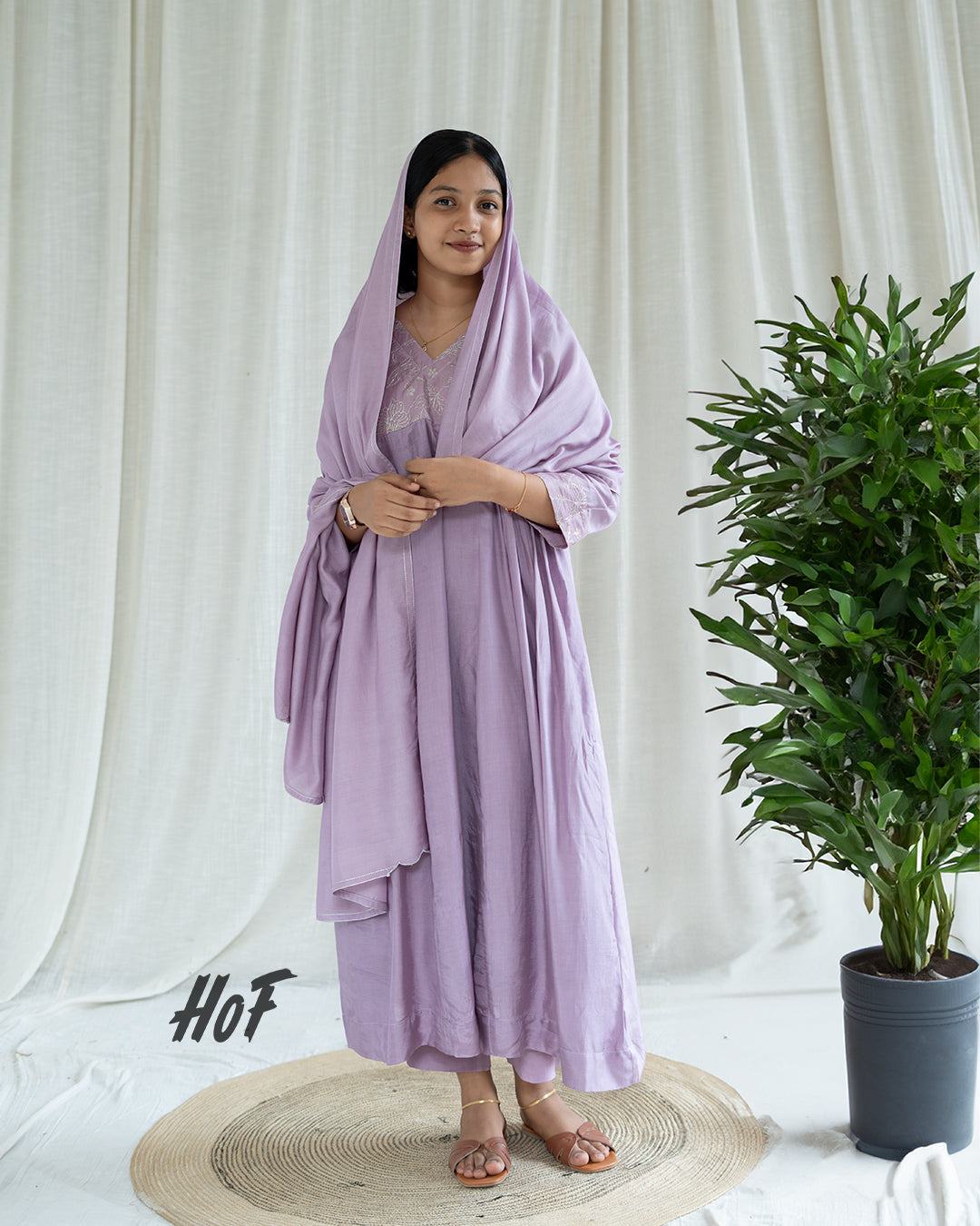 MyHof Onion Pink Suit Set In Muslin