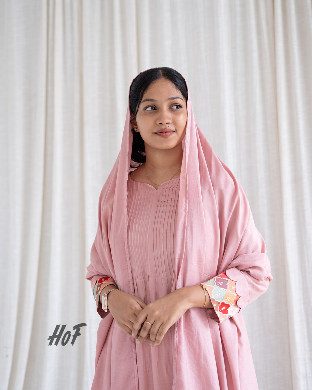 MyHof Powder Pink Suit Set In Muslin