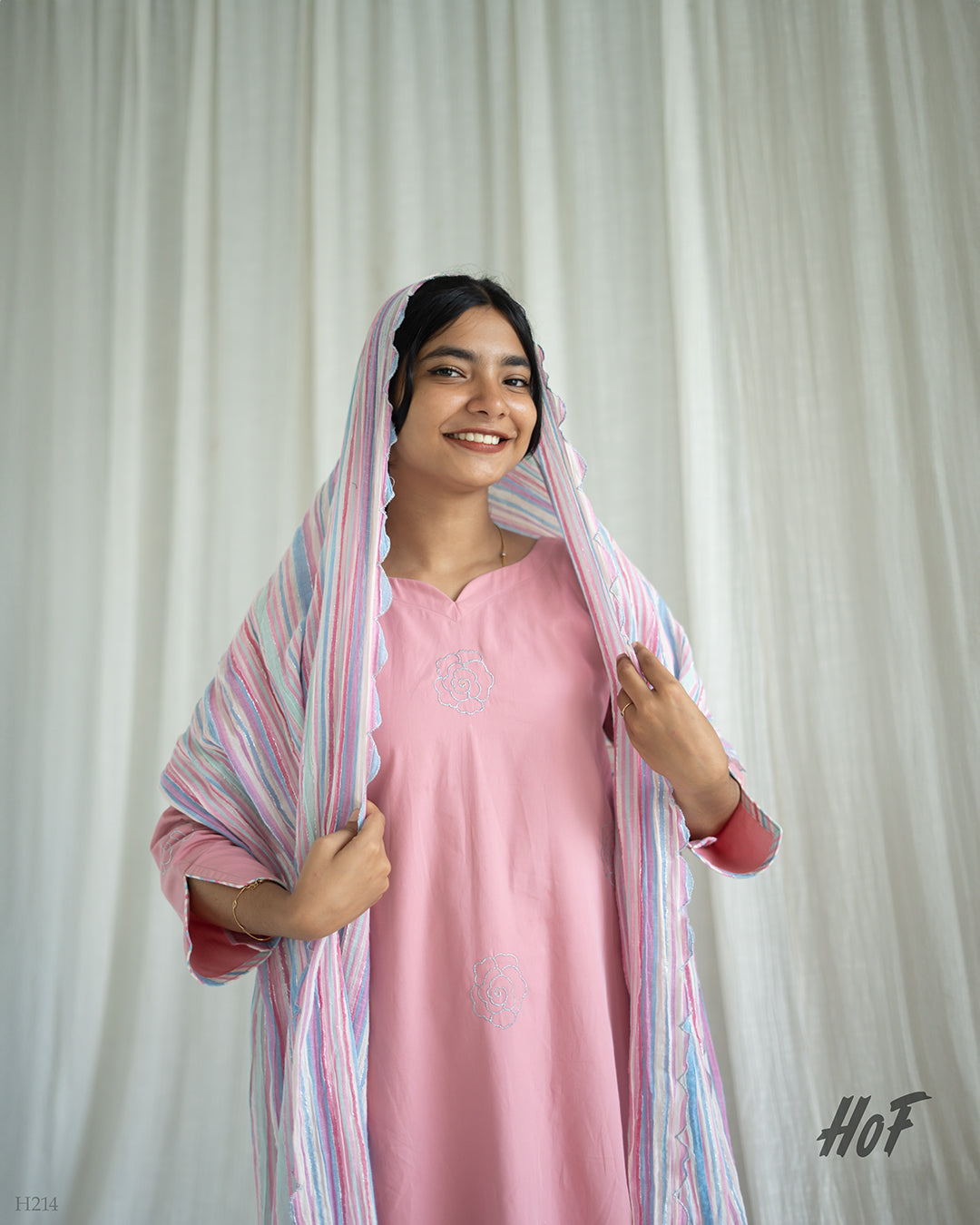 MyHof Pink Suit Set In Cotton