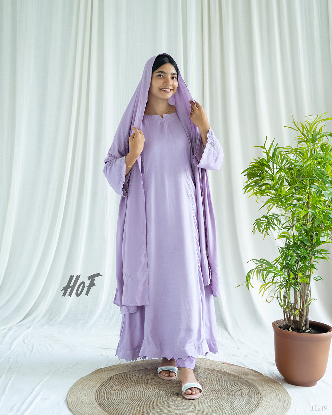 MyHof Onion Pink Suit Set In Muslin