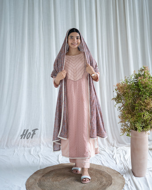 MyHof  Persian Pastel Suit Set In Cotton