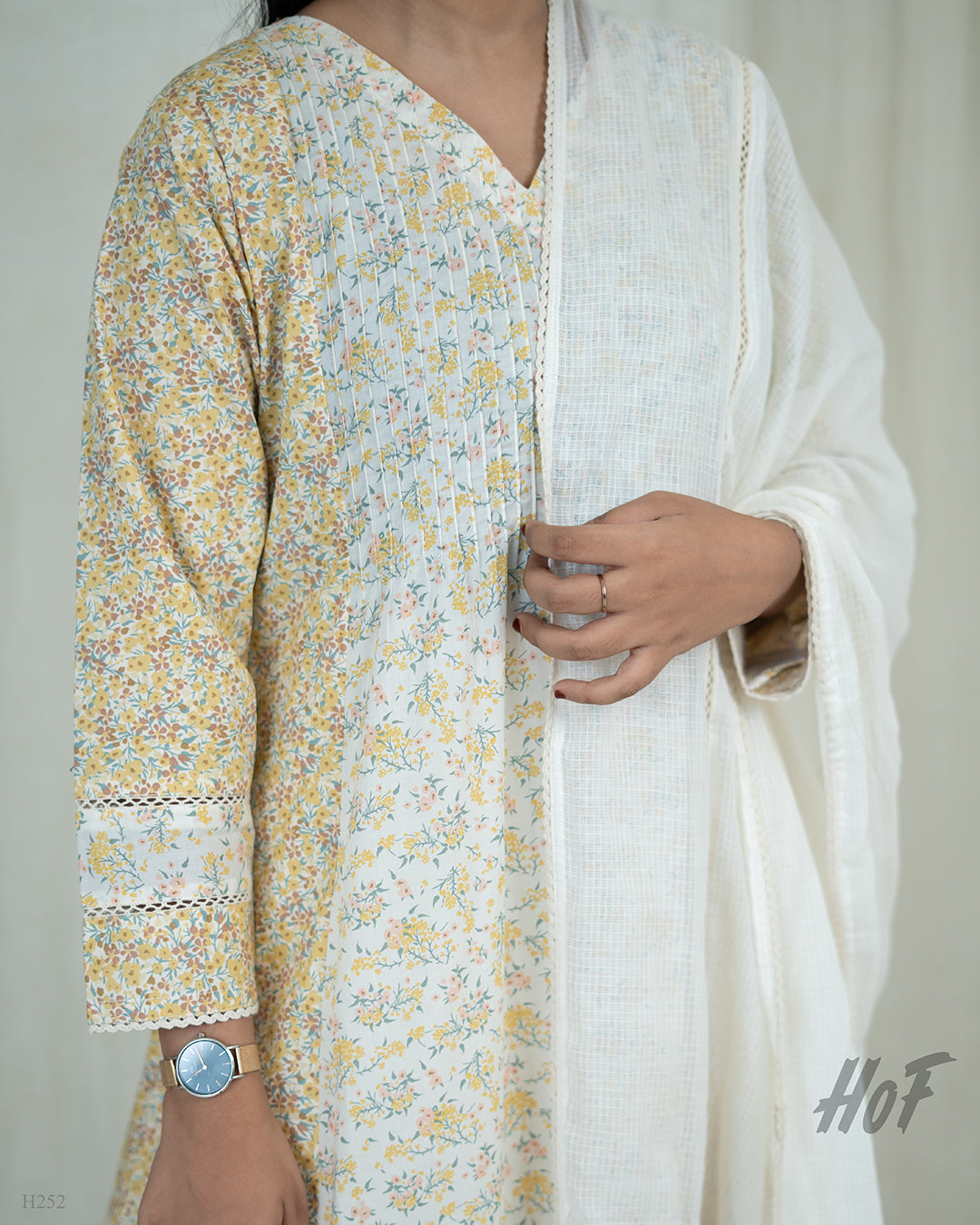 MyHof Floral Printed Suit Set In Cotton