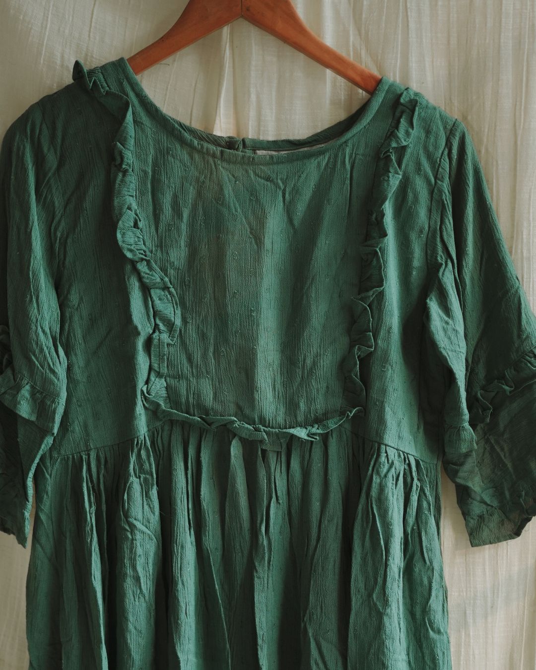 MyHof Green Tunic Short Top